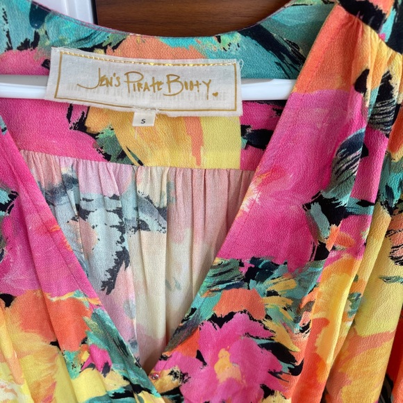 Jen’s Pirate Booty multi color print dress - Picture 3 of 6